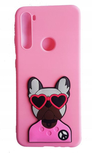 Etui różowe PIESEK 3D do Samsung Galaxy A33 5G