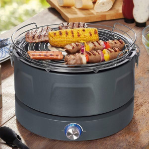 Automatyczny Grill Węglowy Bezdymny +torba Baterie Czrny