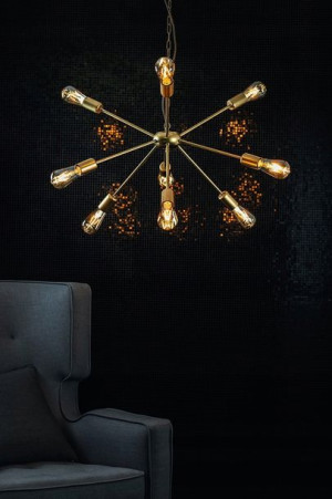 Lampa Wisząca Rod Gold Ix