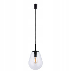 Nowoczesna Szklana Lampa Wisząca Pear Black S