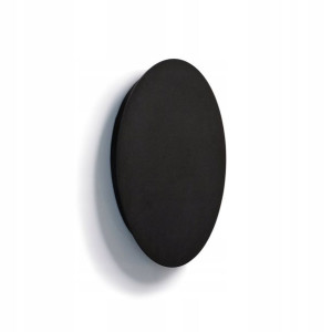 Okrągły Metalowy Kinkiet Ring Led Black L