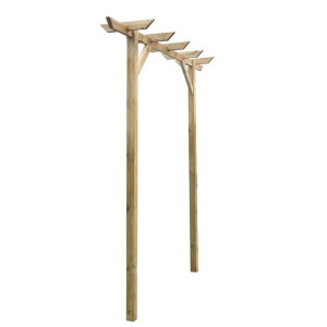 Pergola ogrodowa, 200 x 40 x 205 cm, drewno