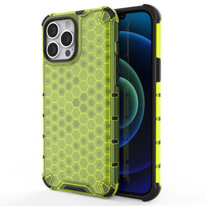 Honeycomb Etui Pancerny Pokrowiec Z Żelową Ramką Iphone 13 Pro Max Zielony