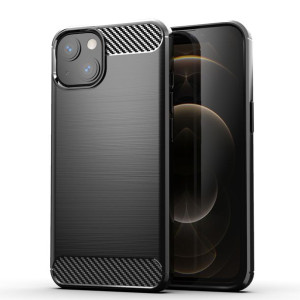 Carbon Case Elastyczne Etui Pokrowiec Iphone 13 Mini Czarny