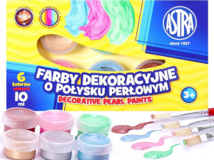 ASTRA FARBY DEKORACYJNE o Połysku Perłowym 6 Kol