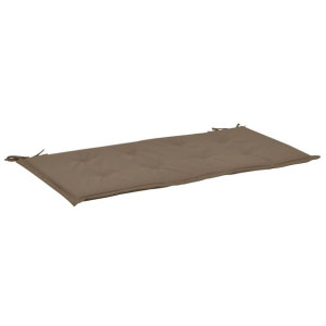 Poduszka na ławkę ogrodową, kolor taupe, 100 x 50 x 4 cm