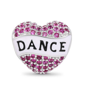 GNOCE - Charms Purple Heart Shape Dance