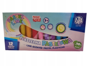 Plastelina pastelowa Astra 12 kolorów