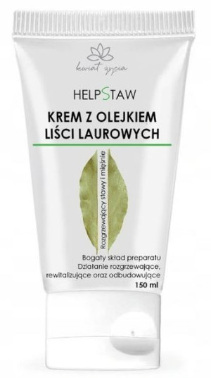 Krem z olejem laurowym rozgrzewający 150 ml Kwiat życia