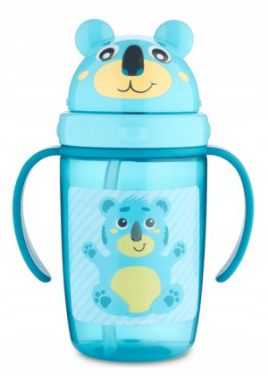Kubek z rurką Canpol Babies 400 ml turkusowy
