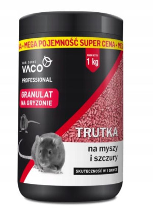 Vaco trutka granulat na myszy i szczury 1kg