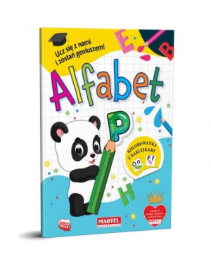 Kolorowanka Alfabet z naklejkami