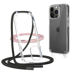 Tech-Protect FLEXAIR CHAIN iPhone 13 PRO czarny & różowy