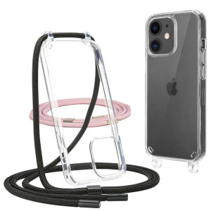 Tech-Protect FLEXAIR CHAIN iPhone 11 czarny & różowy