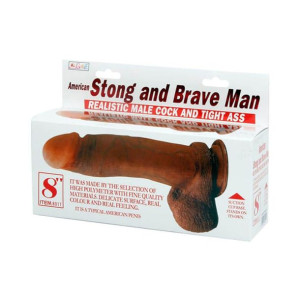 Wibrator, Dildo z jądrami, przyssawką i wibracją