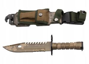Bagnet M9 Replika Us Army Nóż Taktyczny Kamuflaż