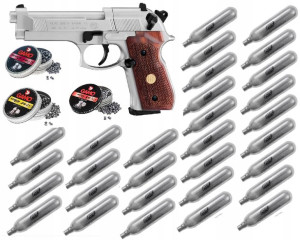 Pistolet Wiatrówka Beretta M92 Blow Back Na Śrut