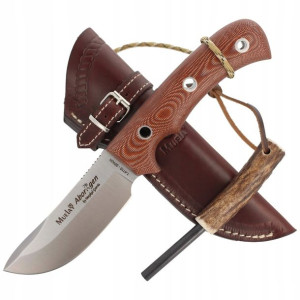 Nóż MUELA Bushcraft Full Tang z krzesiwem + pochwa