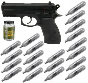 Pistolet gazowy CZ 75D COMPACT 6 mm + akcesoria