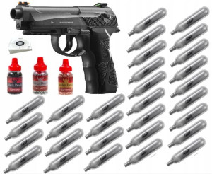 Wiatrówka Pistolet Na Gaz Metalowa 4,5 Mm Mocna