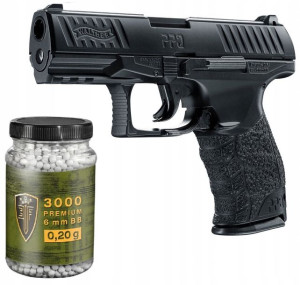Pistolet Asg Na Kulki Spręzynowy 6mm + Akcesoria