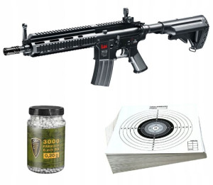 Karabinek ASG elektryczny replika 6mm + akcesoria