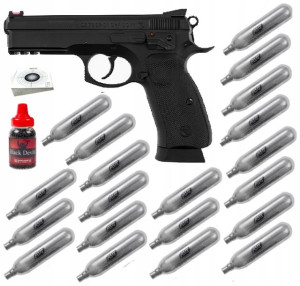 Pistolet Wiatrówka Na Co2 Bardzo Mocny Replika Cz