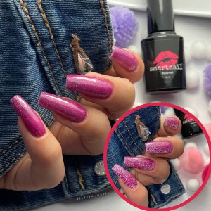 RJ 8047 Smartnail Flash Lakier hybrydowy Disco Gel 6ml 6g FIOLETOWY BROKATO