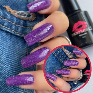 RJ 8045 Smartnail Flash Lakier hybrydowy Disco Gel 6ml 6g BROKATOWY FIOLETO
