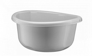Miska plastikowa kuchenna łazienkowa SELMA 11 l szary jasny