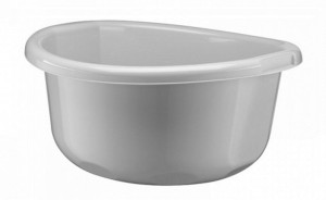 Miska plastikowa kuchenna łazienkowa SELMA 20 l szary jasny