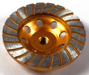 Tarcza do szlifowania betonu 115mm M14 Turbo diament garnkowa