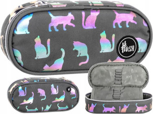 HASH Piórnik Saszetka HOLO ULTRAVIOLET CATS Kotki