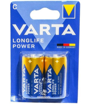 Bateria LR14 Varta Longlife Powe ALKALINE 2BL