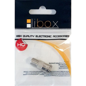 Złącze gniazdo "F" - gniazdo antenowe LB0033 HQ CU LIBOX PAK.