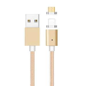 Kabel USB magnetyczny 2x1 Micro USB / Lightning LB0113 LIBOX
