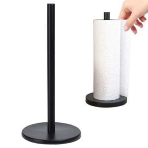 Stojak na ręcznik papierowy czarny 15x32cm Deco4Home