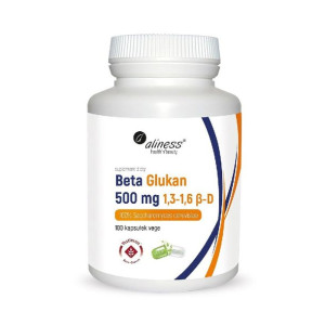 Aliness Beta Glukan 500mg (Odporność) 100 kapsułek