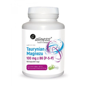 Aliness Taurynian Magnezu 100mg+B6 100 kapsułek