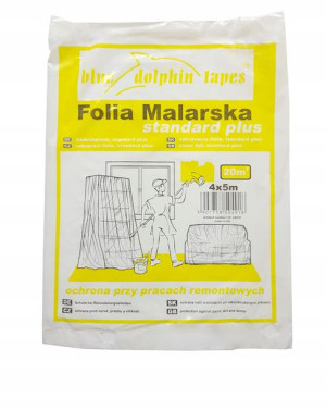 BLUE DOLPHIN folia malarska STANDARD PLUS 4mx5m (9771)