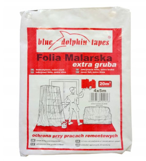 BLUE DOLPHIN folia malarska EXTRA GRUBA 4mx5m (9773)