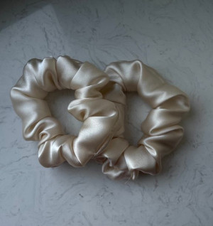 Jedwabne gumki zestaw scrunchie 100% jedwab 22 momme