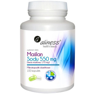Aliness Maślan Sodu 550mg 100 kapsułek