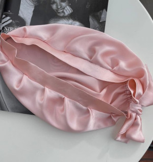 Jedwabny czepek do spania scrunchie gratis hit dla puszących się włosów