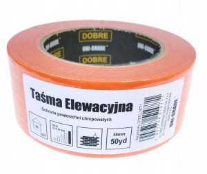 UNI-GRADE pomarańczowa taśma elewacyjna, taśma tynkarska 48mmx50yd (11032)