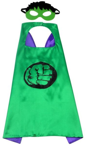 Strój Przebranie Hulk Kostium Maska Peleryna
