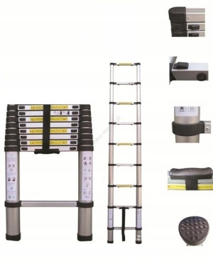 Drabina Aluminiowa Teleskopowa 260 Cm Rozsuwana 9