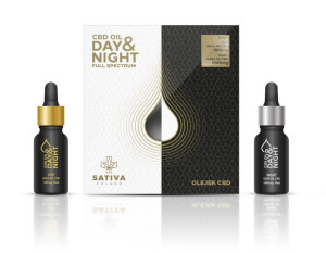 Olejki CBD 5% i 10% Sativa Poland DAY&NIGHT