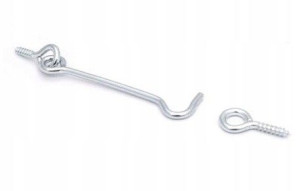 Haczyk Okienny Gruby 80x4.0mm Oczko Gwint Do Drew