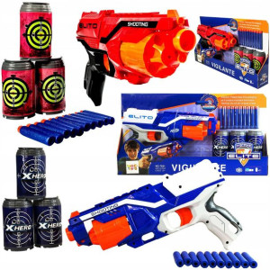 Zestaw Wyrzutnia Pistolet Na Lotki + 10 Strzałek